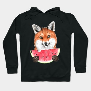 fox and watermelon Hoodie